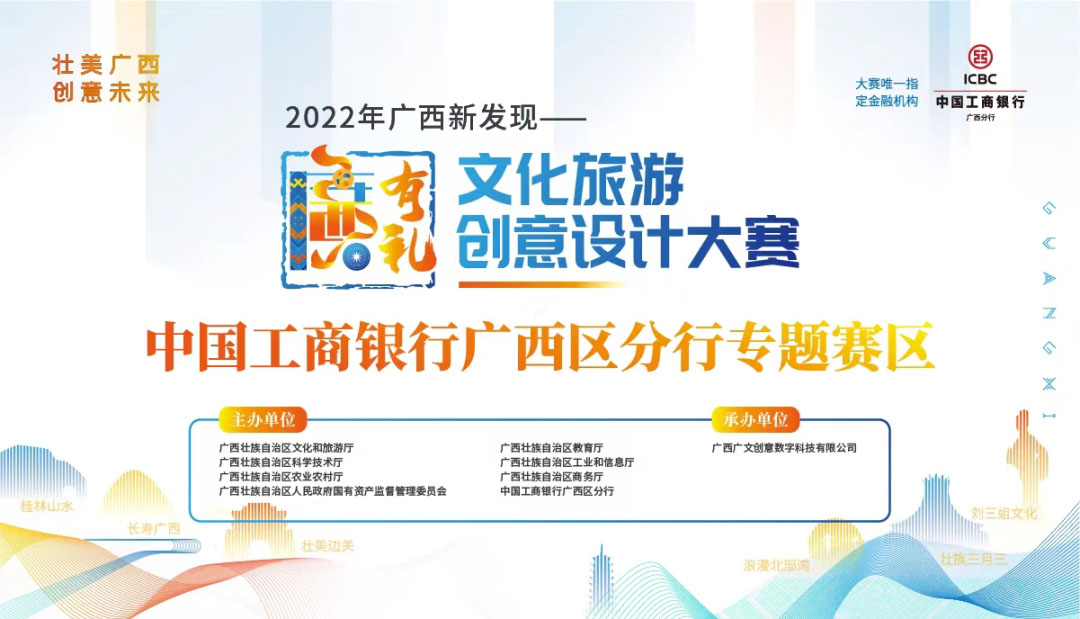 2022年廣西新發現-“廣西有禮”文化旅游創意設計大賽“中國工商銀行廣西區分行”專題賽區(圖1)